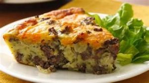 Impossible Cheeseburger Pie