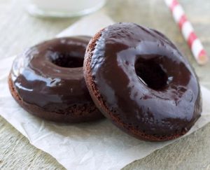 Baked Chocolate Cinnamon Cake Donuts