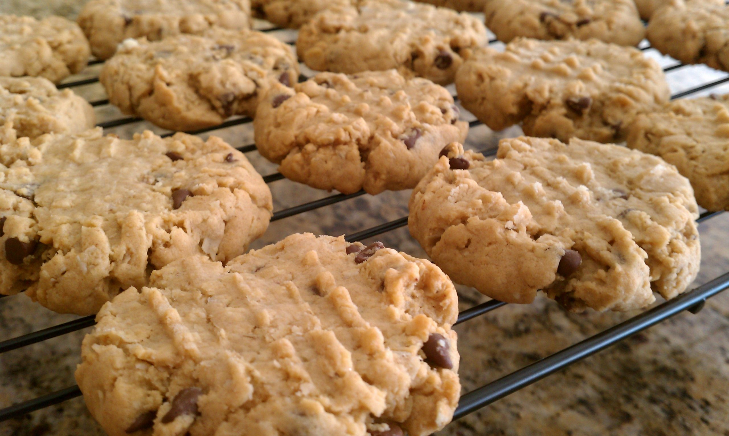 Peanut Butter Oatmeal Chocolate Chip Cookies